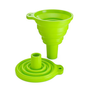 Corong dapur silikon mudah dibersihkan bebas BPA warna kustom desain dapat dilipat Transfer daya cairan pengisi dapat dilipat - Product Image 1