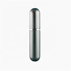 Garrafa de vidro tamanho de bolso, perfume colorido 6ml de metal de alumínio de bolso