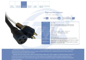 Cổng kết nối dưới nước chống thấm nước dòng cao 5-50A 100-1500V, <span class=keywords><strong>2</strong></span> chân, loại đực/cái, tiêu chuẩn IP68 - Product Image 4
