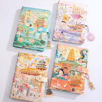 Cahier de paysage urbain de style chinois Attraction touristique Souvenir Fournitures scolaires En gros