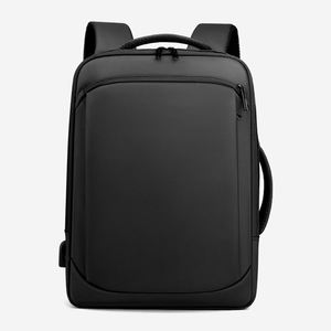 Venta al por mayor de gran capacidad de poliéster mochila para ordenador portátil con puerto USB impermeable cierre de cremallera Casual deportes antirrobo bolsa de negocios - Product Image 1