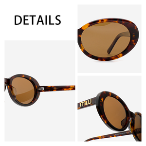 Gafas de Sol de Bioacetato de Diseño Nuevo, Estilo Ovalado Estrecho de los 90, Polarizadas, Ecológicas, para Viajes, Protección UV400, para Hombre y Mujer, para Actividades al Aire <span class=keywords><strong>Libre</strong></span> - Product Image 3