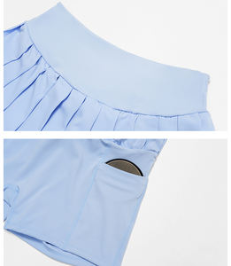 हाई एंड 2 पीस टेनिस के लिए हाई एंड 2 पीस टेनिस कपड़े पहने महिलाओं के लिए उच्च अंत 2 टुकड़ा टेनिस कपड़े - Product Image 5