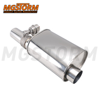 Silencieux d'échappement de voiture avec conception Valvetronic, découpe de 76 mm, corps ovale de 212x152 mm, longueur totale de 547 mm, silencieux à valve, ensemble télécommandé