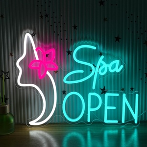 Enseignes néon personnalisées, grandes enseignes LED roses personnalisées pour la décoration murale, logo de magasin, enseignes néon avec grand texte et nom pour anniversaire - Product Image 4