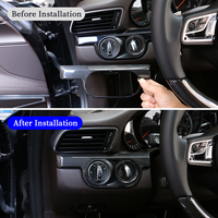 Accessoires intérieurs en fibre de carbone véritable pour Porsche 911 718 2013-2019 Boxster Cayman Garniture de la console centrale du tableau de bord