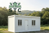 Maison conteneur préfabriquée de 20 pieds en kit, logement modulaire, dortoir et bureau de chantier pour camp de construction