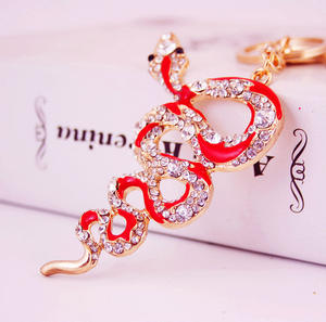 Porte-clés en alliage de python avec goutte d'huile Zodiac Snake Womens Bag Accessories Metal Pendant <span class=keywords><strong>Panlong</strong></span> Mens 166 - Product Image 6