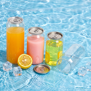 Bouteilles de soda transparentes en plastique LINKOR style classique 500 ml, personnalisables et durables, avec couvercles faciles à ouvrir pour bar et <span class=keywords><strong>bière</strong></span> – Vente chaude - Product Image 1