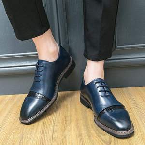 Nuevos Zapatos de Vestir y Oxford para Hombre, Modernos, Cuadrados, Impermeables, de Color Mixto, con Suelas de Goma, Hechos a Mano, de Alta Calidad - Product Image 4
