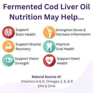 Cápsulas Vegetais de Óleo de Fígado de Bacalhau Fermentado e Óleo de Manteiga Concentrado, Vitaminas Naturais D, Ómega <span class=keywords><strong>3</strong></span>/6/9, Suporte para a Saúde Cerebral, Não Branqueado - Product Image 4