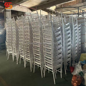 SMOOTH Factory Wholesale <b>Stackable</b> <b>Outdoor</b> Wedding Decoration White Metal Iron Chiavari <b>Chair</b> - Product Image 3