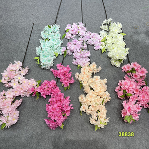 Centre de table de mariage en fleurs de cerisier, allée fleurie <span class=keywords><strong>artificielle</strong></span> pour décoration de mariage en intérieur - Product Image 6