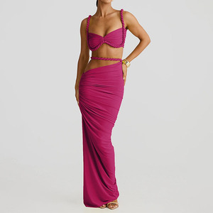 Conjunto de Bikini Brasileño de Dos Piezas para Mujer, con Aros, Cintura Alta, Estampado Floral, Tanga, 100% Nailon, Crystal Beach - Product Image 5