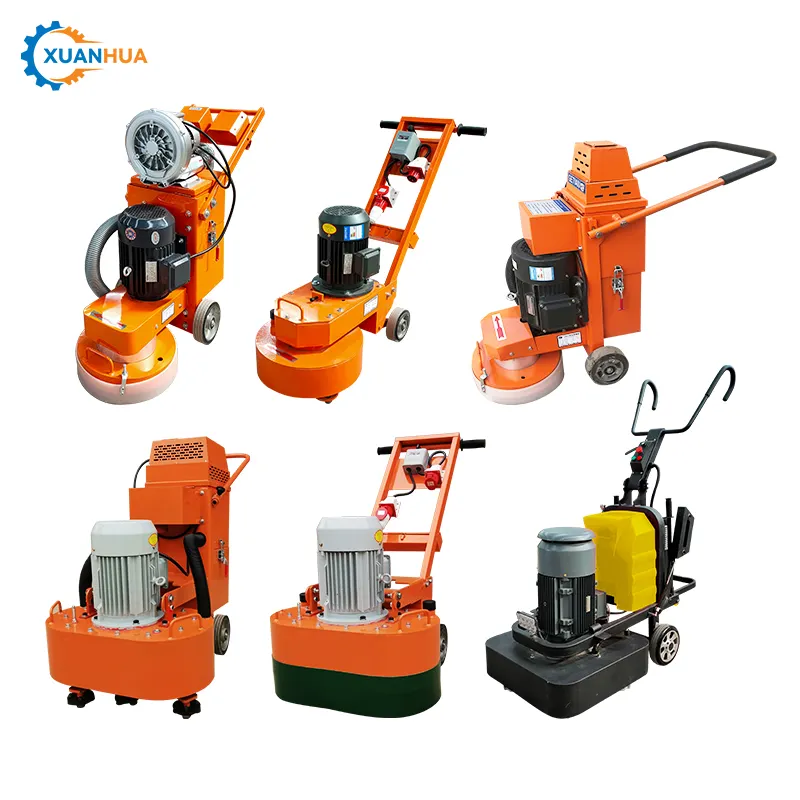 cement concrete diamond floor grinding polisher machine with vacuum