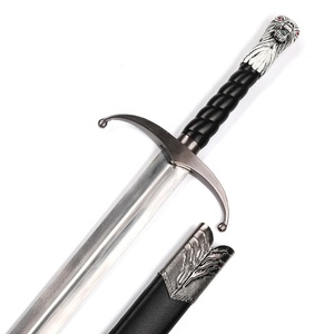 Espada Larga de 116 cm, Réplica de la Espada <span class=keywords><strong>GOT</strong></span> 440ss Blade, Accesorio de Cosplay de Acero, Espada Longclaw de Jon Snow de Juego de Tronos con Funda de Madera - Product Image 3