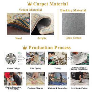 Autovi, alfombra de Villa de lujo con mechones a mano, mezcla de seda de lana moderna, patrón Floral, características lavables y antideslizantes hechas a mano - Product Image 5