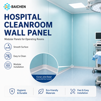 Sistema de Paredes Modulares para Cuartos Limpios, Estándar ISO, Panel de Pared Higiénico Prefabricado, Fácil Instalación para Proyectos de Salud