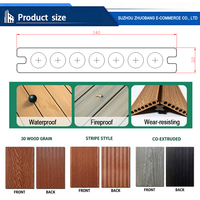 Installation facile, antidérapant, résistant aux UV, revêtement composite imitation bois, sol extérieur, PVC ASA, terrasse emboîtable, patio