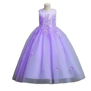 Großhandelspreis 2024 Update Modell Neuzugang Frühjahr Herbst Kinderluxus-Frotten Prinzessin Tullkleid für 3-8T Mädchen von BD