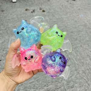 Set Temático de Halloween: Juguete Blandito de Látex PU con Forma de Murciélago, Fantasma y Calabaza para Regalo de Halloween - Product Image 3