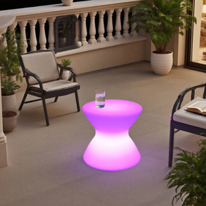 Nieuwe 16 Kleuren Veranderende Kleur LED Drumvormige Kruk Oplaadbare Sfeerverlichting Nachtlampje Tafel Bar Kubus 4 Modi LED Kruk - Product Image 3