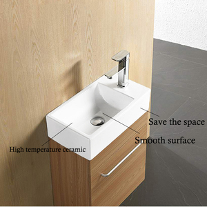 <span class=keywords><strong>Petit</strong></span> lavabo blanc européen en céramique pour salle de bain, à poser au mur, à bas prix, lavabo d'angle pour se laver les mains - Product Image 3