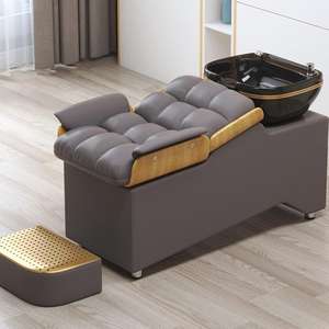 Lavacabezas de Peluquería con Lavabo de Cerámica Inclinable y Asiento Ajustable - Product Image 5