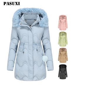 PASUXI 2024 Meilleure Vente Veste Polaire d'Hiver <span class=keywords><strong>Femme</strong></span> de Haute Qualité Fabrication Usine Imperméable Blousons d'Extérieur Manteaux <span class=keywords><strong>Femme</strong></span> - Product Image 1