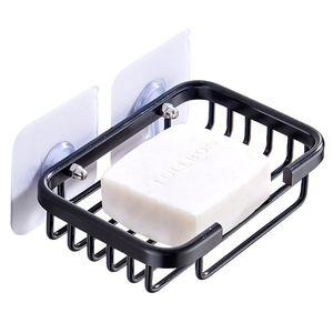 Portasapone a ventosa <span class=keywords><strong>da</strong></span> parete per bagno e cucina, cestino porta sapone in metallo, contenitore per sapone - Product Image 6