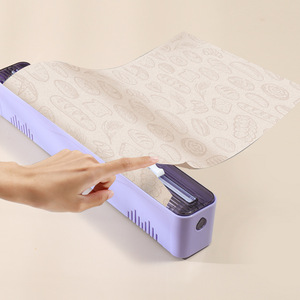 <b>Kitchen</b> Plastic Wrap Cutter Magnetic Storage Box For Cling Film Parchment <b>Paper</b> Aluminum Foil Holder With Cutting Blade - Product Image 3