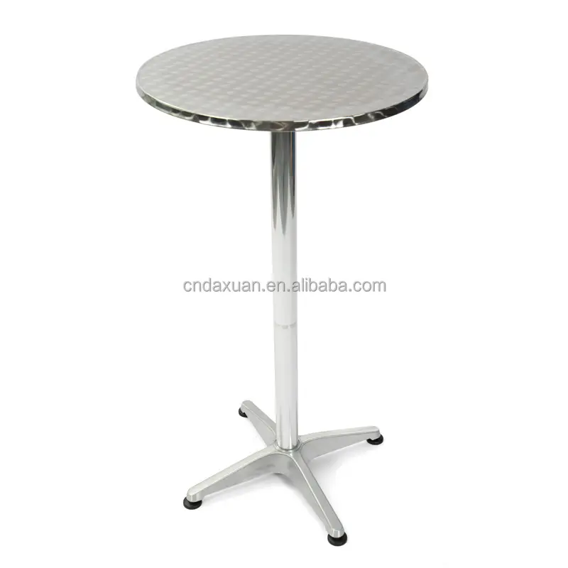 Height adjustable aluminum table, bar table, courtyard table round dining table