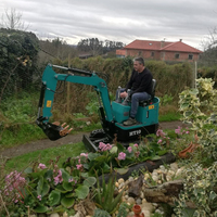Excavator Kecil MURAH HT15 1 Ton 1,5 Ton Compactor Mini Digger Bagger Dengan Joystick Hidrolik