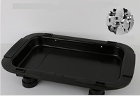 Barbecue grill électrique Portable, avec 3 à 5 personnes, sans fumée, v