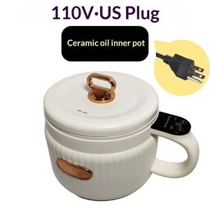 หม้อหุงข้าวไฟฟ้าขนาดเล็กมาตรฐานอเมริกา 110V ควบคุมด้วยระบบสัมผัส ตัวเครื่องทำจากพลาสติกอเนกประสงค์ สำหรับใช้ในครัวเรือน หอพัก ทำ<span class=keywords><strong>บะหมี่</strong></span>กึ่งสำเร็จรูปได้ - Product Image 6
