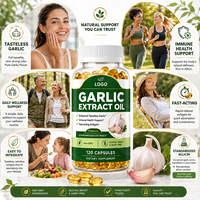 Capsules de gel mou de supplément d'ail naturel en gros, fabricant OEM ODM de suppléments d'ail, approvisionnement en vrac sous marque privée