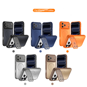 Étui de téléphone magnétique en PC+TPU avec protection d'objectif antidérapante pour <span class=keywords><strong>iPhone</strong></span> 17 Pro Max - Product Image 6