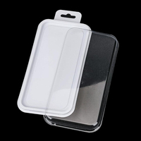 Boîte d'emballage en plastique transparent pour accessoires de téléphone portable, en PET recyclé, type blister