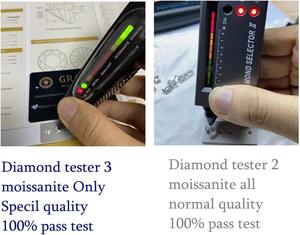 Moissanita Blanca Color D VVS1, Corte Redondo, Piedra de Moissanita Suelta, Tamaño Pequeño, Corte Excelente - Product Image 6