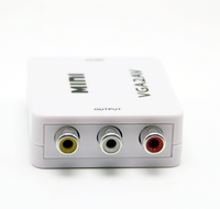 1080P Mini VGA RCA/AV Video dönüştürücü adaptör ayırıcılar ve dönüştürücüler pc'den tv'ye