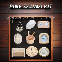 Termometer Sauna Modern kualitas tinggi, lampu Sauna, aksesori alat Sauna cocok untuk ruang uap