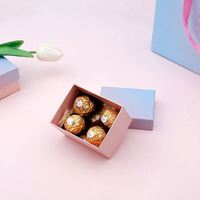 Rosa Romantische Schokoladengeschenkbox mit Anpassbarem Musterdesign Geeignet für Paare Geburtstagsgeschenke