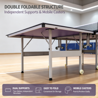 Table de tennis de table d'intérieur de 15 mm