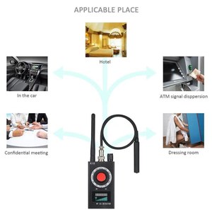 เครื่องตรวจจับสัญญาณ GPS เครื่องตรวจจับสัญญาณ RF เครื่องค้นหากล้องซ่อน เครื่องกำจัดอุปกรณ์ดักฟัง เครื่องตรวจจับสัญญาณป้องกันการสอดแนม - Product Image 2