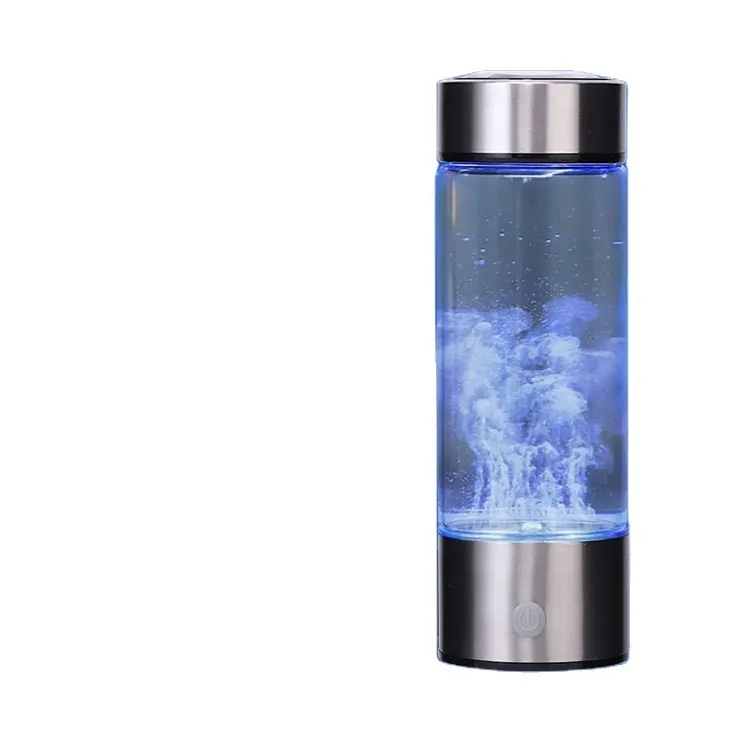 Sıvı filtre su şişesi iyonlaştırıcı cam şişe hidrojen su taşınabilir hidrojen alkali hidrojen su şişesi jeneratör