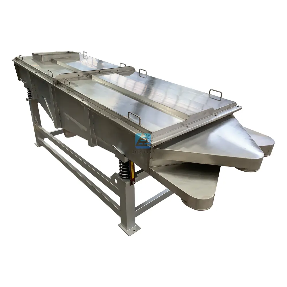 Linear Vibrating Screening Sifter Vibrator Machine For Plastic Linear Screen Manufacturer Sieving Grinding Sieve Machine