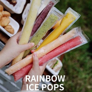 Bolsas desechables para paletas de helado, forma cilíndrica, de calidad alimentaria, para hacer paletas de helado caseras, para uso familiar en picnics, 50 unidades - Product Image 4