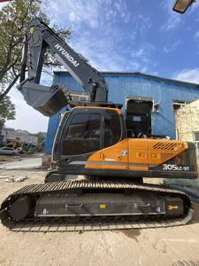 Excavatrice sur chenilles Hyundai 305LC-9T d'occasion de haute qualité, 30 tonnes, pièces d'origine Cummins, super performances, modèle 2024, excellent état - Product Image 2