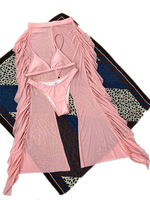 Badpakken 11 Kleuren 3 Stuks Sexy Dames Zwemkleding Sheer Mesh Strandbroekje S-XL