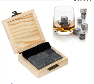 Premium Whiskey Stones - <span class=keywords><strong>Scotch</strong></span> Rocks - Best Christmas Gift Box Set of 9 <span class=keywords><strong>Whisky</strong></span> Chilling Cubes - Lifetime Guarantee - Product Image 1